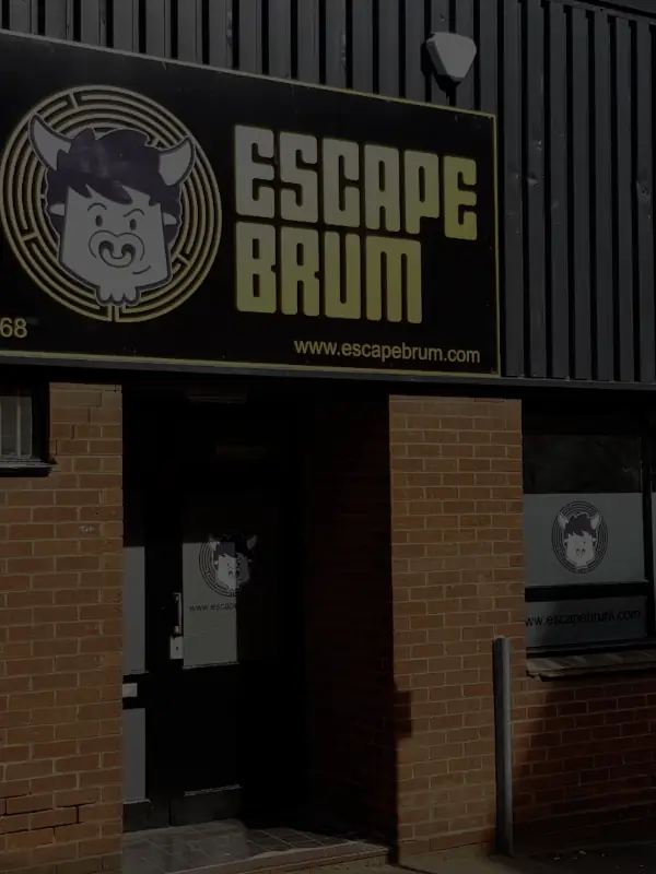 Escape Brum front entrance background image